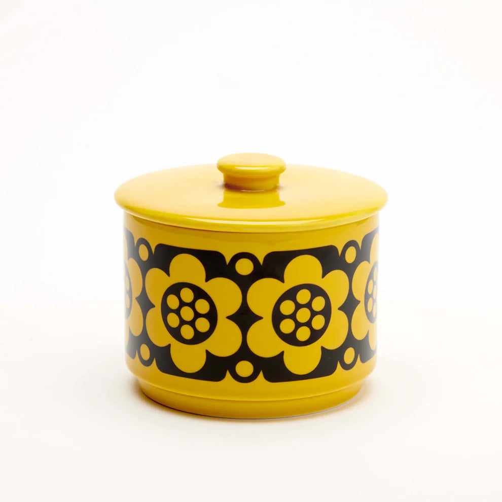 Magpie x Hornsea | Lidded Bowl Geo Flower Yellow