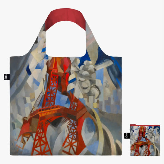 ROBERT DELAUNAY |  RED EIFFEL TOWER LOQI RECYCLED BAG