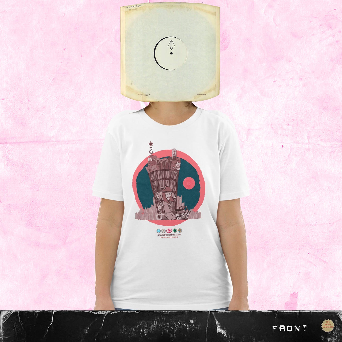 AA:░ANATYPE X VINYL MINE HOME LISTENING 33 UNISEX TEE ░░░▒▒░