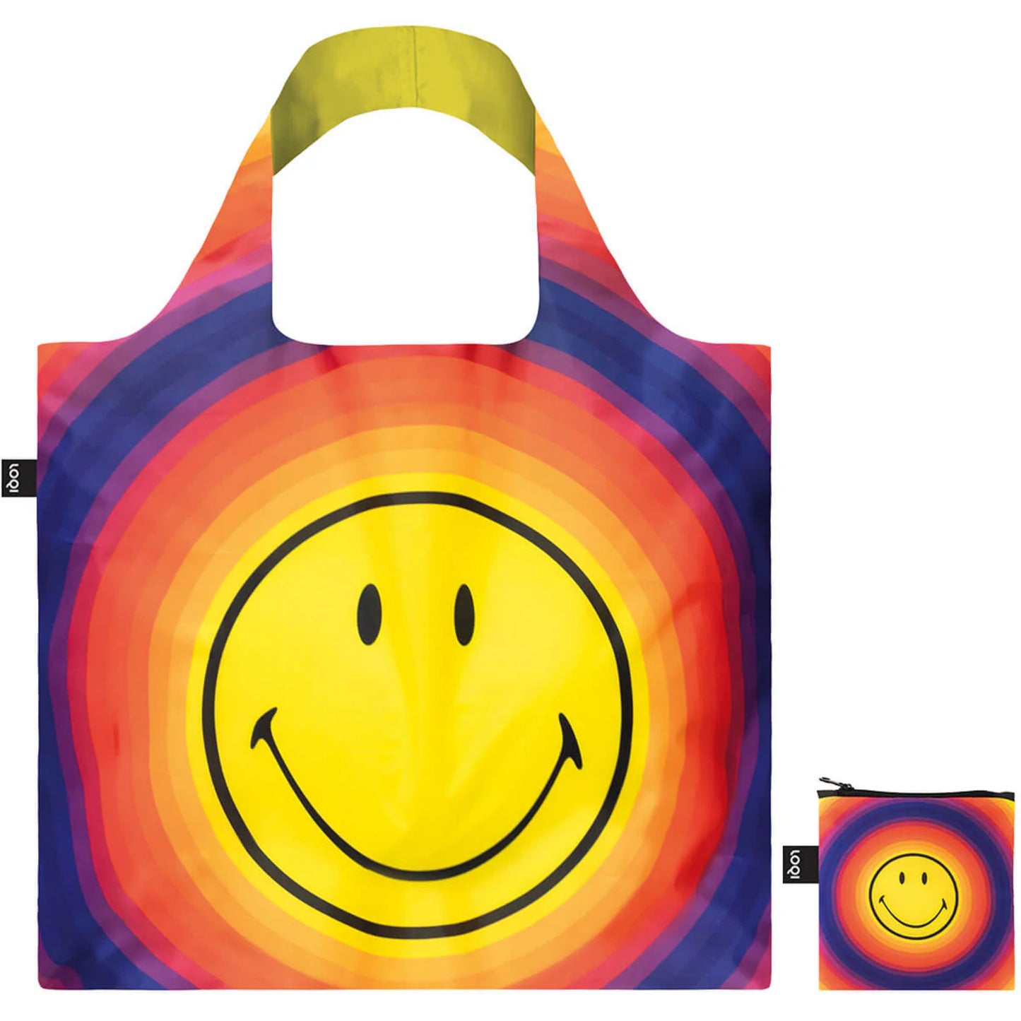 LOQI | SMILEY | RAINBOW CAPSULE RECYCLED BAG