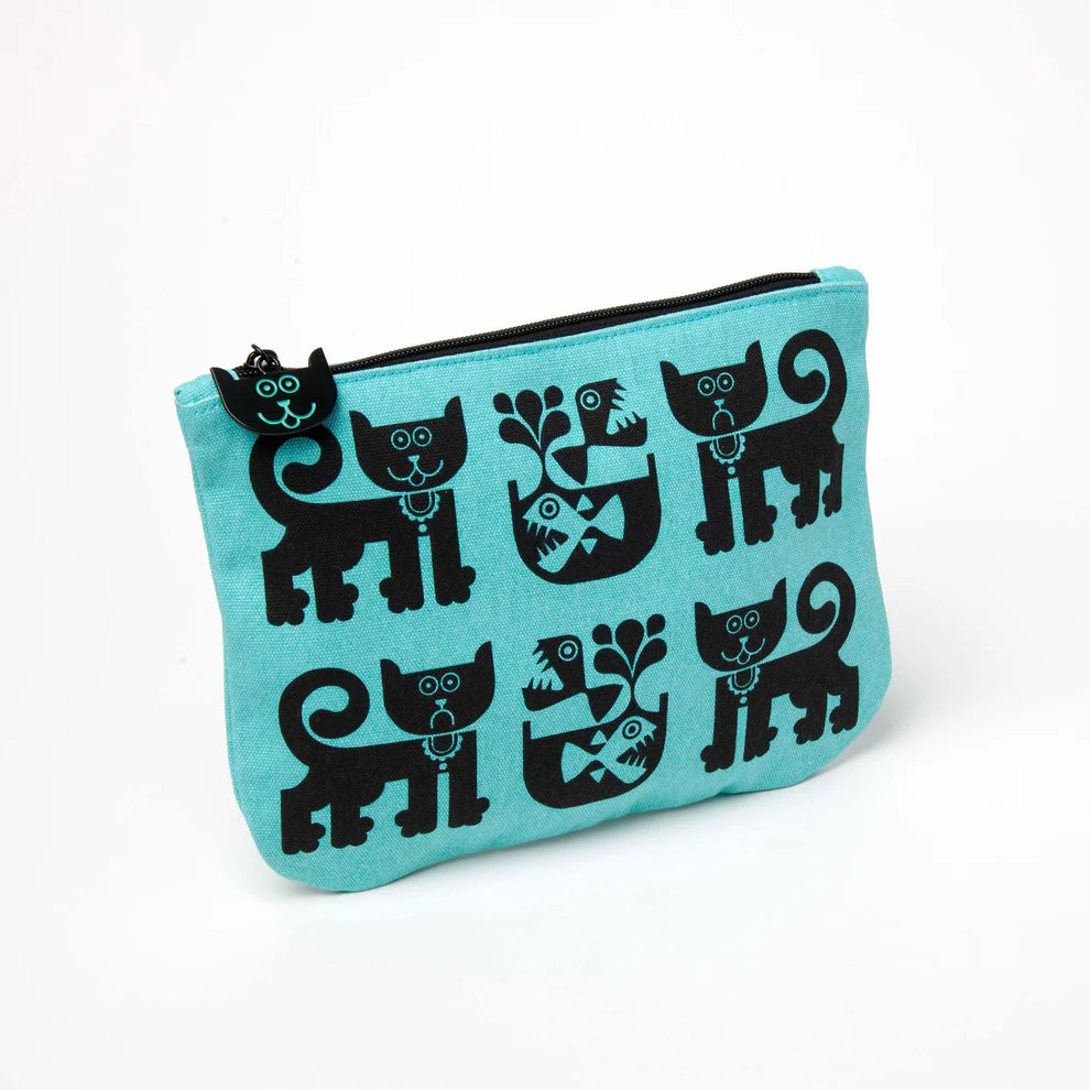 Magpie x Hornsea | Cat and Pirhana Zipper Pouch